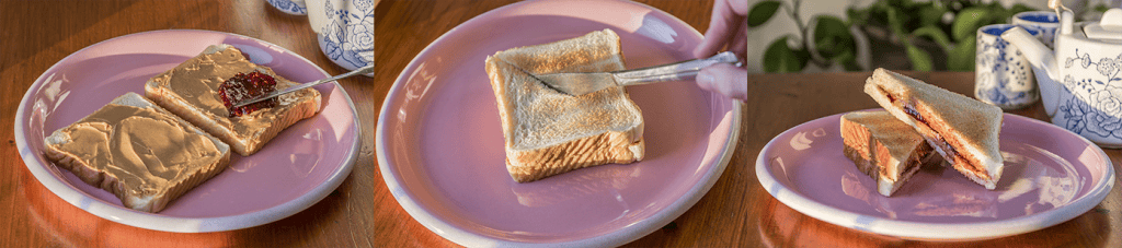 preparar sandwich con niños